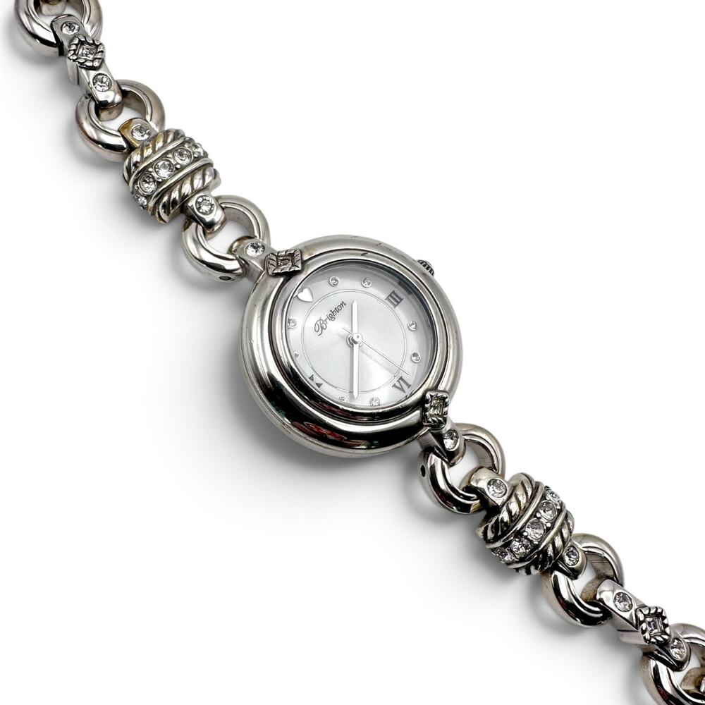 Brighton Concord W40972 Silver Crystal Watch New Battery